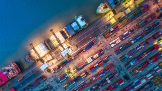 ships and containers